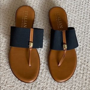 Italian Shoemakers Brown Leather Flats